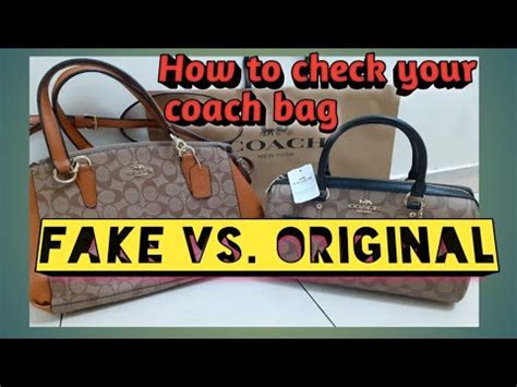 how to check coach bag if original|how to detect a coach bag.